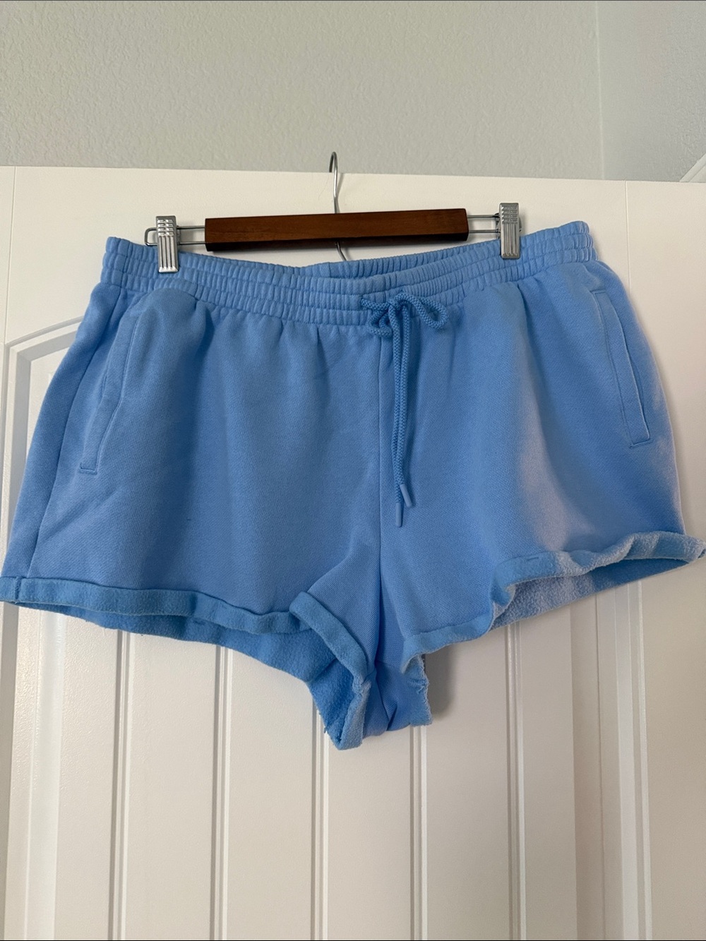 PINK Victoria's Secret Light Blue Athletic Lounge Shorts